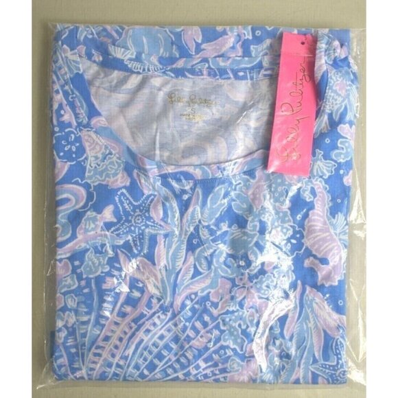 Lilly Pulitzer Women's  Dress Blue Purple Cody Sea What I Sea Fish Size Small - Picture 4 of 6